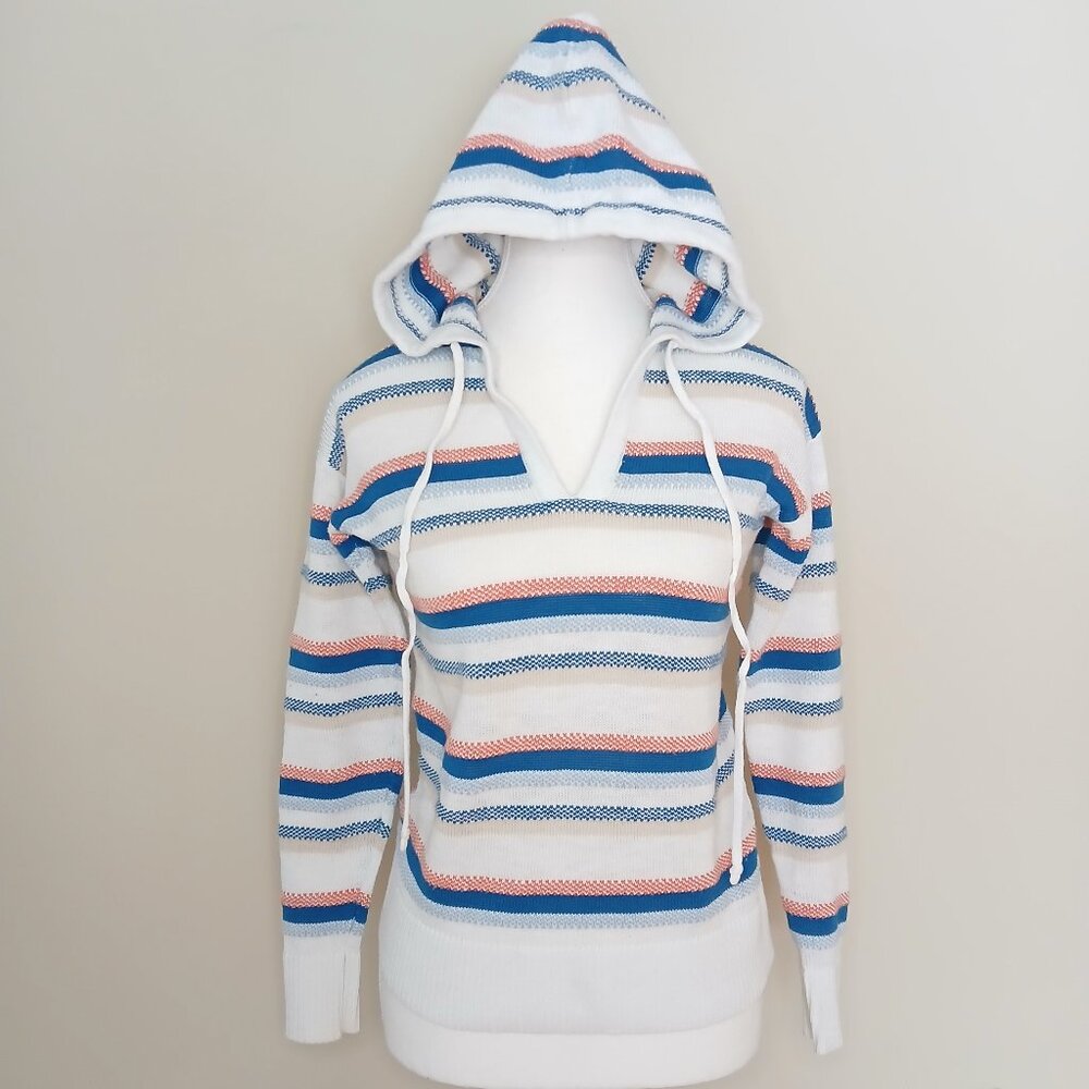 Fatface 100% Cotton Striped Hoodie Size 2